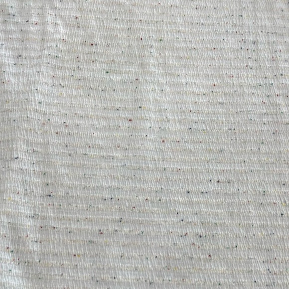 LOFT Outlet Long Sleeve Speckled Ribbed Top With Tie Knot At Bottom Size Medium - Picture 2 of 5